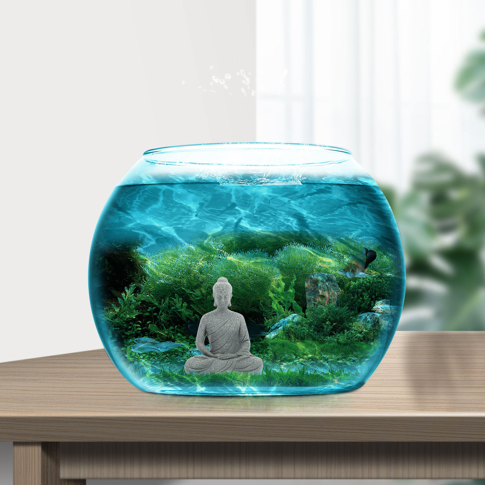 미니 불상 레진 수족관 장식 소형 어항 불상 수중 불교 - Aquarium Mini Fish 리뷰 및 가격
