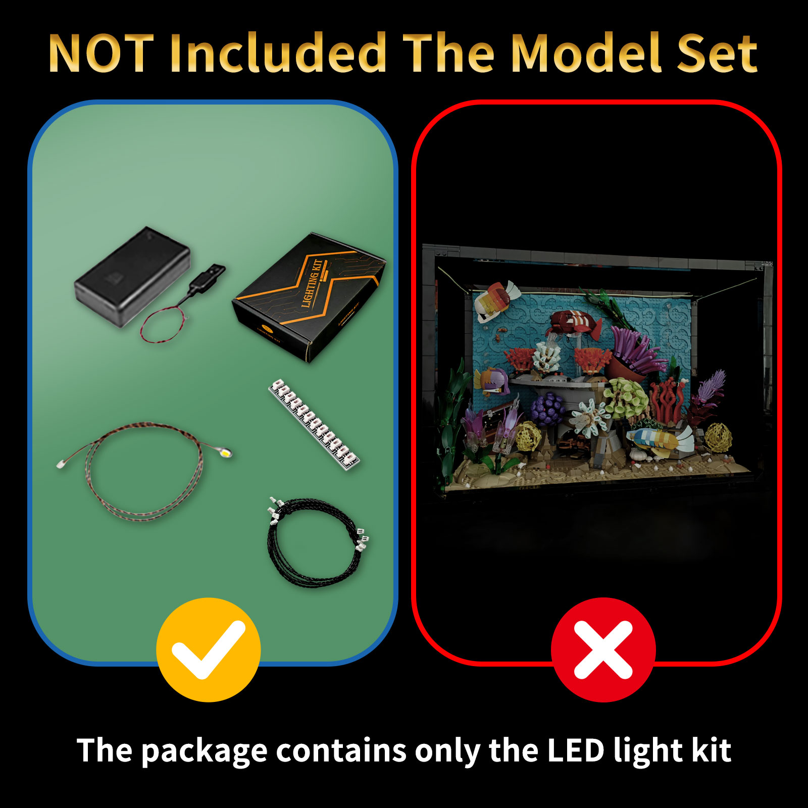 레고 10366 열대 수족관과 호환되는 LYBMTWF  - Aquarium Fish Lamp 리뷰 및 가격