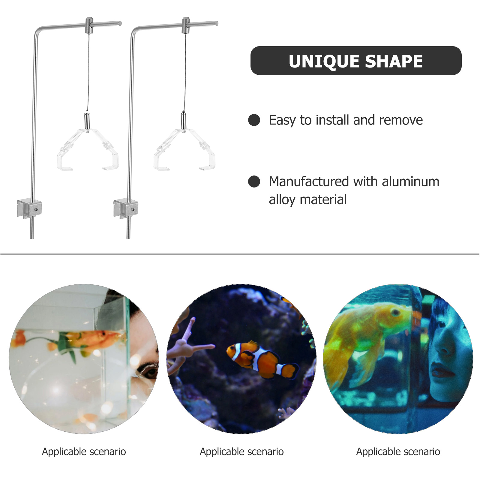 클립과 2pcs 수족관 빛 홀더 알루미늄 합금 물고기  - Aquarium Fish Lamp 리뷰 및 가격