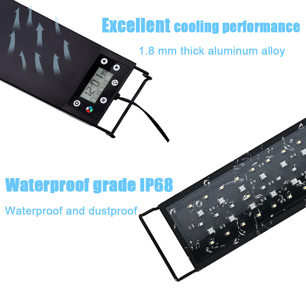 30-60cm 어항용 24시간 풀 스펙트럼 LED 조명 - Aquarium Fish Enrichment 리뷰 및 가격